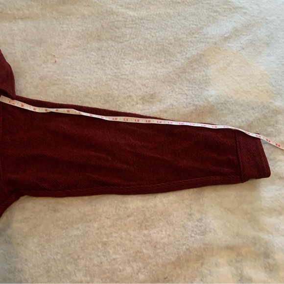 LL Bean men’s L Dark Red Button-Up Shirt Jacket, 100 % wool, vintage, outdoor - Picture 9 of 12